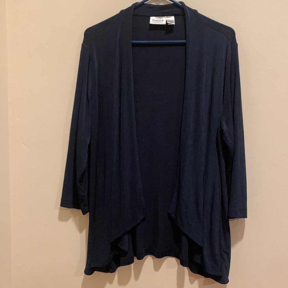 Chico’s Travelers Cardigan // Black, Chico’s Size 2, Women’s 8/10